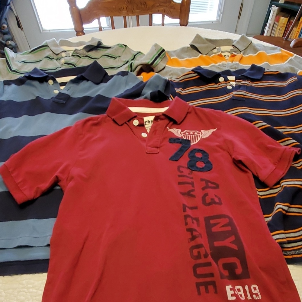 bundle of boys polo style shirts